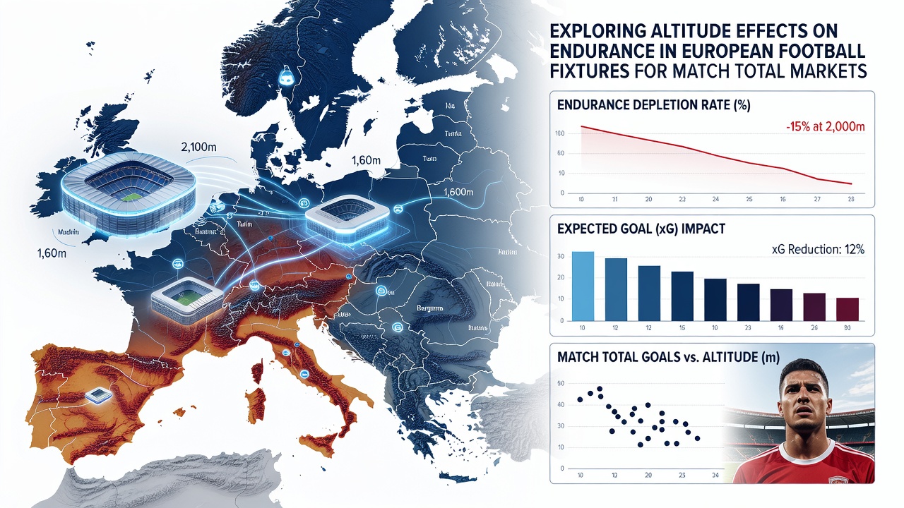 Data visualization of goal totals and player distance metrics from elevated European stadiums
