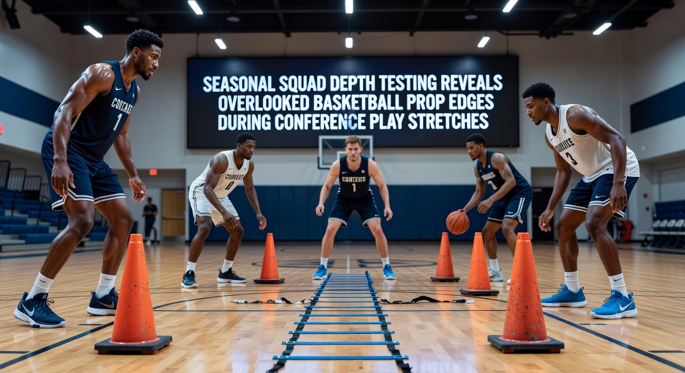 Basketball team analyzing squad depth during intense conference play stretches